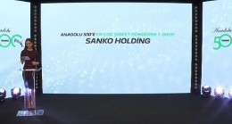 Sanko Holding Onursal Başkanı Abdulkadir Konukoğlu’na Türkiye’ye değer kattığından dolayı “Onur Ödülü” takdim edildi