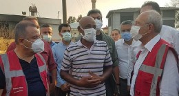CHP Genel Başkanı Kılıçdaroğlu Manavgat Yangın Bölgesinde