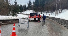 Kartepe zirve yolunda bakım onarım yapıldı