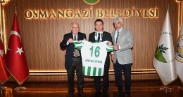 Bursaspor yönetiminden Başkan Aydın'a ziyaret