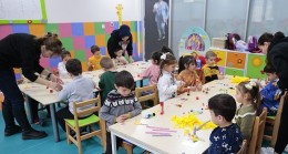 Konaklı minikler sanatla büyüyor