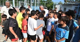 Başkan Topaloğlu’ndan futbolculara mangal