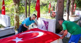 Kadifekale Şehitliği’nde saygı ve vefa mesaisi