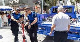 Yaya yollarında scooter ve motora geçit yok