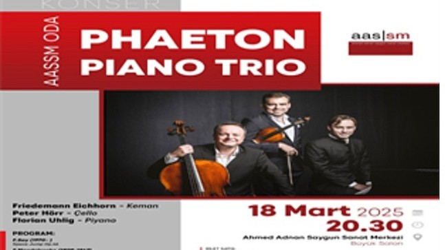 AASSM’de Phaeton Piano Trio konseri