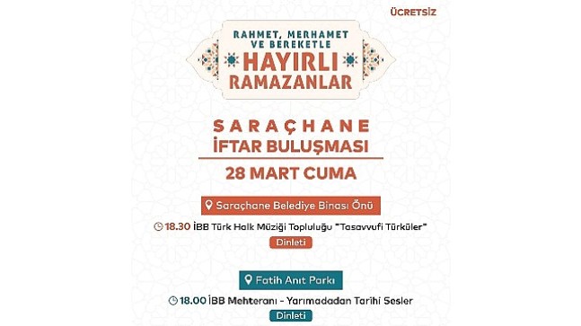 Saraçhane’de İftar ve Dinleti Programı