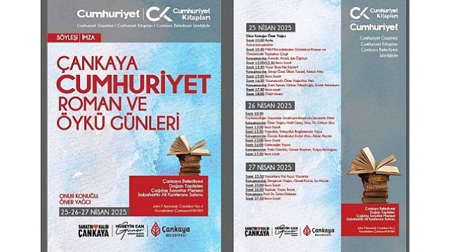 Çankaya’da Roman ve Öykü Günleri Başlıyor