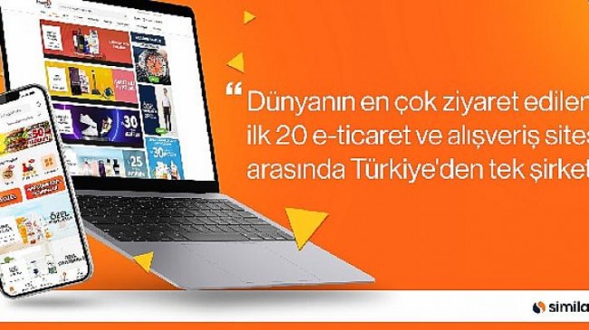 Trendyol, dünyanın en çok ziyaret edilen ilk 20 e-ticaret ve alışveriş sitesi arasındaki Türkiye’den tek şirket