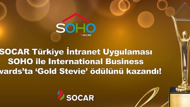 SOCAR Türkiye’ye ‘Gold Stevie’ ödülü