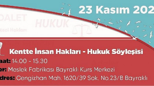 İzmir’de hukuk söyleşileri başlıyor