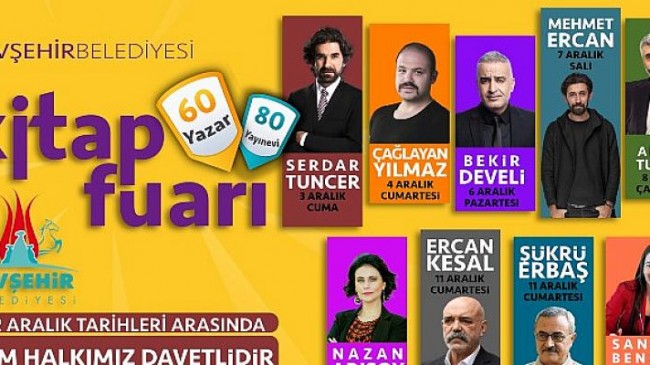 Nevşehir Belediyesi Kitap Fuarı 3 Aralık’ta Başlayacak