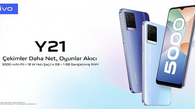 Vivo’nun Yeni Parlayan Yıldızı Y21 Türkiye’de Satışa Çıkıyor!