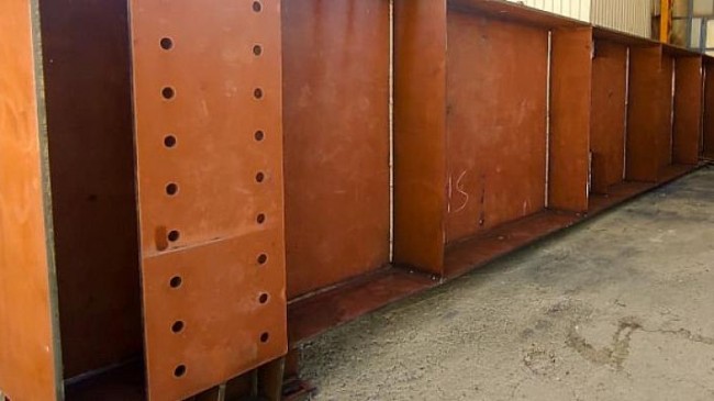 Kuruçeşme Tramvay Hattı’nda çelik kirişler hazırlanıyor