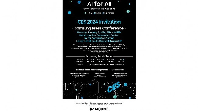 Samsung Electronics CES 2024'te Yeni Vizyonunu Anlatacak