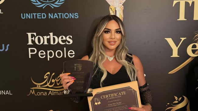Esra Nur Türker’e Dubai’de “Yılın İş Kadını” ödülü