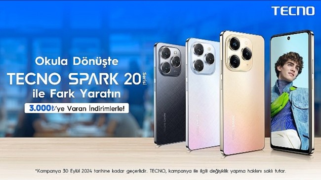 TECNO SPARK 20 Serisinin İndirimli Fiyatları Öğrencileri Sevindirecek