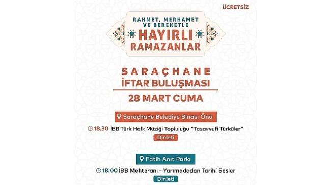Saraçhane’de İftar ve Dinleti Programı