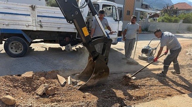 Kuzdere Mahallesi’nde yama çalışmaları