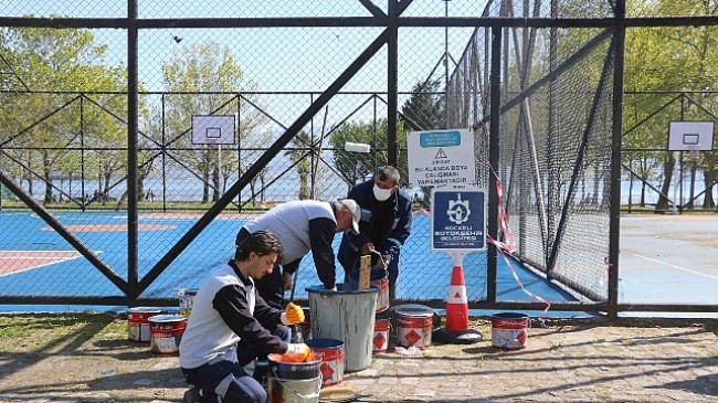 Büyükşehir, basketbol sahalarını yeniliyor