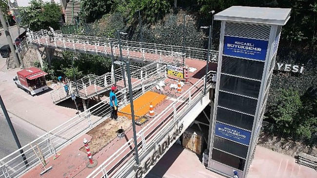 Büyükşehir’den üst geçitlere hassas dokunuş