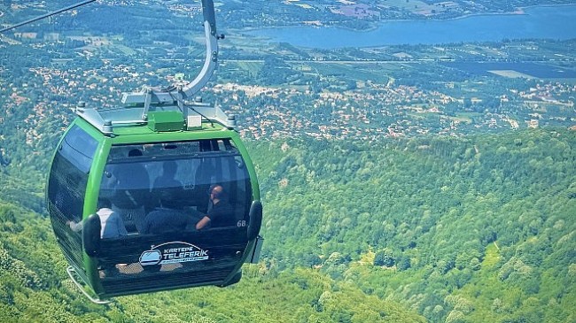 Kartepe Teleferik, bayramda ilgi odağı oldu