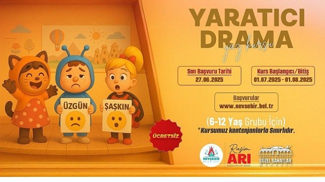 Yaratıcı Drama Kursu İçin Kayıtlar Başladı