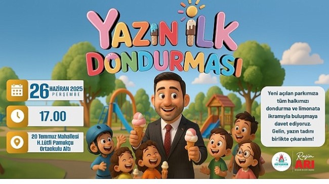 “Yazın İlk Dondurması” Rasim Başkan’dan