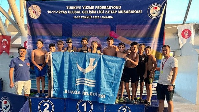 Aliağalı Yüzücüler Ankara’da Göz Doldurdu