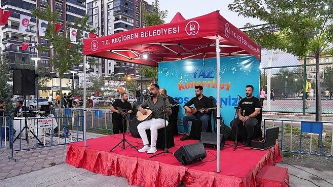 Keçiörenliler Yaz Konserleriyle Stres Atıyor