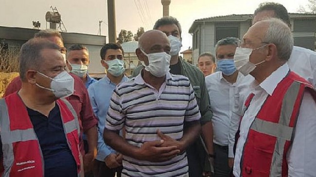 CHP Genel Başkanı Kılıçdaroğlu Manavgat Yangın Bölgesinde