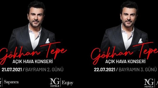 NG Hotels Kurban Bayramı’nda Gökhan Tepe’nin açık hava konserleriyle bayram coşkusu yaşatacak
