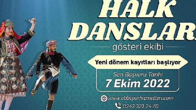 Antalya Büyükşehir Halk Dansları Gösteri Ekibi için yeni dönem başvuruları başladı