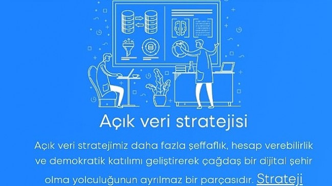 İzmir Büyükşehir Belediyesi'nin Açık Veri Portalı birinci oldu