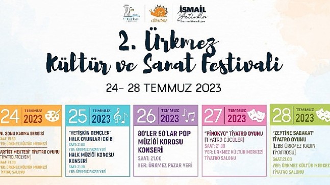 Ürkmez'de festival zamanı