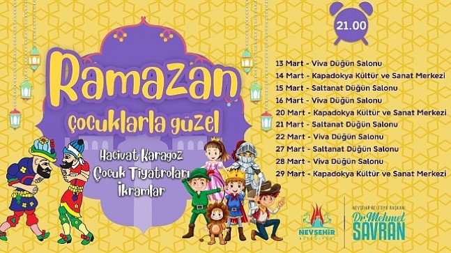 Nevşehir Belediye'nden Çocuklara Ramazan Müjdesi