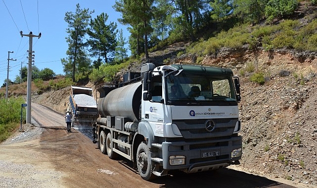 Büyükşehir Belediyesi’nden Alanya’da asfalt seferberliği