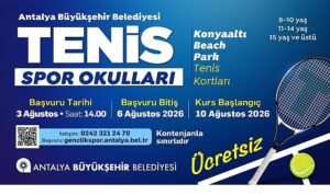Büyükşehir’in ücretsiz tenis eğitimlerinde yeni dönem başlıyor