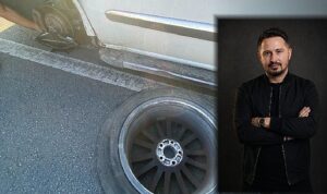 DJ Mahmut Görgen Ölümden Döndü! Seyir Halindeki Aracın Tekeri Fırladı