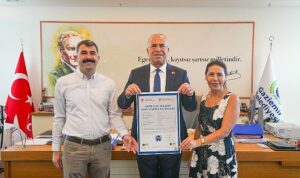 Gaziemir Belediyesi’nin çevreci çalışmalarına Sıfır Atık Belgesi