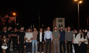 Taş Bina’da “Konya Bisiklet Festivali” Temalı Video Mapping ve Drone Gösterisi Yapıldı