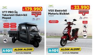 A101’de Elektrikli Moped Satışı