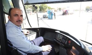 Başkan Altay, Tamamlanan Adliye-Şehir Hastanesi Tramvay Hattı’nda Test Sürüşü Yaptı