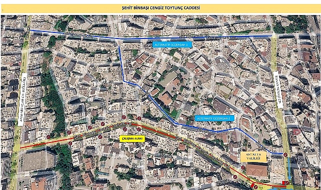 Şehit Binbaşı Cengiz Toytunç Caddesi’nde asfalt çalışması