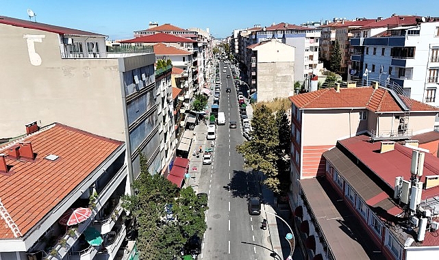 Şehit Numan Dede Caddesi yeni yüzüyle hizmette