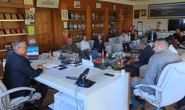 Fethiye Belediyesi heyetinden Kemer Belediyesi Kültür Evi’ne ziyaret